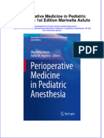 Textbook Perioperative Medicine in Pediatric Anesthesia 1St Edition Marinella Astuto Ebook All Chapter PDF