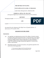 Ntirenganya V Uganda (Criminal Appeal No 109 of 2017) 2022 UGCA 70 (3 March 2022)