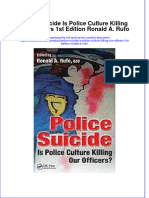 Textbook Police Suicide Is Police Culture Killing Our Officers 1St Edition Ronald A Rufo Ebook All Chapter PDF