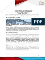 Guía de Actividades y Rúbrica de Evaluación - Unidad 2 - Fase 3 - Marco Teórico