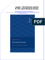 PDF Prelude To Power The Parisian Radical Press 1789 1791 Jack Richard Censer Ebook Full Chapter