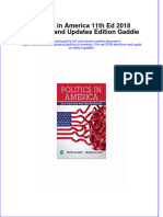 PDF Politics in America 11Th Ed 2018 Elections and Updates Edition Gaddie Ebook Full Chapter