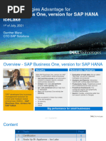 2021-06 IceLake Dell 2021 Flyer SAP Business One HANA