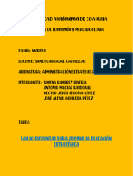 Las 30 Preguntas para Apoyar La Plaeación Estratégica