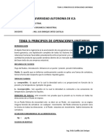 Tema 3 - Principios de Operaciones Unitarias