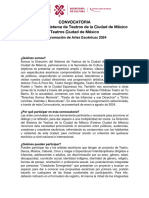 Convocatoria de Programación de Artes Escénicas 2024 - 0