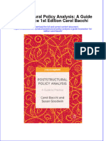 Full Chapter Poststructural Policy Analysis A Guide To Practice 1St Edition Carol Bacchi PDF