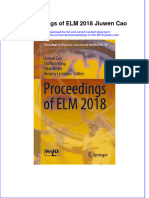 PDF Proceedings of Elm 2018 Jiuwen Cao Ebook Full Chapter