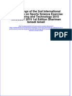 PDF Proceedings of The 2Nd International Colloquium On Sports Science Exercise Engineering and Technology 2015 Icosseet 2015 1St Edition Shariman Ismadi Ismail Ebook Full Chapter