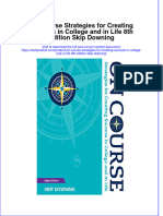 PDF On Course Strategies For Creating Success in College and in Life 8Th Edition Skip Downing Ebook Full Chapter