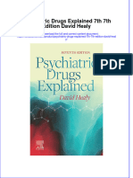 Full Chapter Psychiatric Drugs Explained 7Th 7Th Edition David Healy PDF