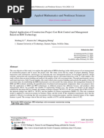 Digital Application of Construction Project Cost Risk Control and Management Based On BIM Technology