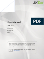 LPRC200 User Manual