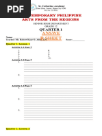 Robert Abiol-Grade 12 Contemporary Arts-Answer Sheets