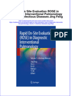 PDF Rapid On Site Evaluation Rose in Diagnostic Interventional Pulmonology Volume 1 Infectious Diseases Jing Feng Ebook Full Chapter