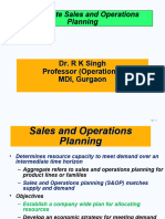 Aggregate Sales and Operations Planning