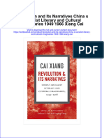 PDF Revolution and Its Narratives China S Socialist Literary and Cultural Imaginaries 1949 1966 Xiang Cai Ebook Full Chapter