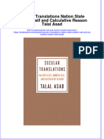 Textbook Secular Translations Nation State Modern Self and Calculative Reason Talal Asad Ebook All Chapter PDF