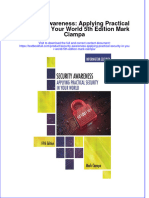 Textbook Security Awareness Applying Practical Security in Your World 5Th Edition Mark Ciampa Ebook All Chapter PDF