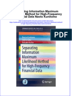 Textbook Separating Information Maximum Likelihood Method For High Frequency Financial Data Naoto Kunitomo Ebook All Chapter PDF