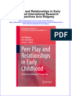 Full Chapter Peer Play and Relationships in Early Childhood International Research Perspectives Avis Ridgway PDF