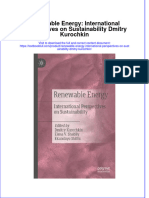 PDF Renewable Energy International Perspectives On Sustainability Dmitry Kurochkin Ebook Full Chapter