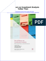 Textbook Social Return On Investment Analysis Volker Then Ebook All Chapter PDF