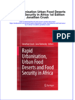 Full Chapter Rapid Urbanisation Urban Food Deserts and Food Security in Africa 1St Edition Jonathan Crush PDF