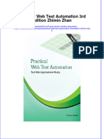 Full Chapter Practical Web Test Automation 3Rd Edition Zhimin Zhan PDF