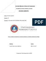 Cuadro Comparativo Contrato Individual y Contrato Colectivo de Trabajo