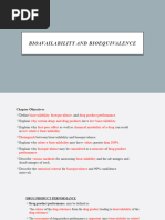 Bioavailability and Bioequivalence - Introduction