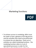 Marketing 3 Functions