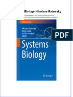 Textbook Systems Biology Nikolaus Rajewsky Ebook All Chapter PDF