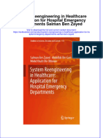 Textbook System Reengineering in Healthcare Application For Hospital Emergency Departments Salman Ben Zayed Ebook All Chapter PDF