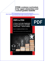 PDF Steps To Stem A Science Curriculum Supplement For Upper Elementary and Middle School Grades Isabelle Ebook Full Chapter