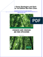 PDF Stochastic Game Strategies and Their Applications 1St Edition Bor Sen Chen Ebook Full Chapter