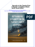 Textbook Rethinking Security in The Twenty First Century A Reader 1St Edition Edwin Daniel Jacob Eds Ebook All Chapter PDF