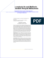 Textbook Stochastic Analysis Ito and Malliavin Calculus in Tandem Hiroyuki Matsumoto Ebook All Chapter PDF