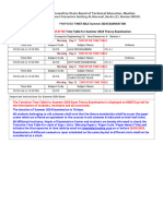 Time Table For Summer 2024 Theory Examination