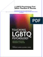 PDF Teaching LGBTQ Psychology First Edition Edition Theodore R Burnes Ebook Full Chapter