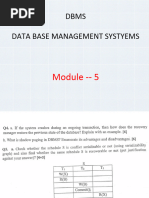 DBMS-Module - 5 Updated