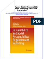 Textbook Sustainability and Social Responsibility Regulation and Reporting 1St Edition Graham Gal Ebook All Chapter PDF