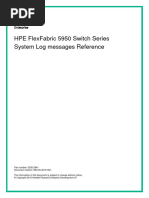 HPE FlexFabric 5950 System Log Messages Reference-C05349961