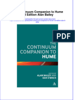 Textbook The Continuum Companion To Hume 1St Edition Alan Bailey Ebook All Chapter PDF