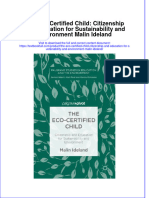 Textbook The Eco Certified Child Citizenship and Education For Sustainability and Environment Malin Ideland Ebook All Chapter PDF