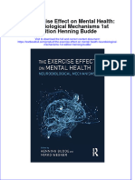 Textbook The Exercise Effect On Mental Health Neurobiological Mechanisms 1St Edition Henning Budde Ebook All Chapter PDF