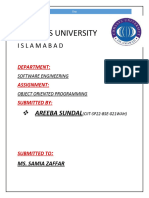 Comsats University: Islamabad