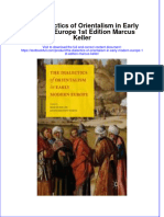 Textbook The Dialectics of Orientalism in Early Modern Europe 1St Edition Marcus Keller Ebook All Chapter PDF