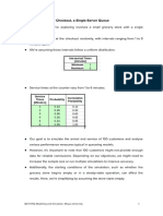 Lesson 6 - Example - Grocery Checkout, Single-Server Que (Spreadsheet Simulation)