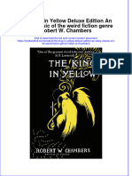 Textbook The King in Yellow Deluxe Edition An Early Classic of The Weird Fiction Genre Robert W Chambers Ebook All Chapter PDF